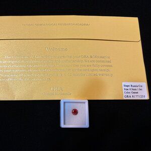 Loose Garnet Moissanite Stone